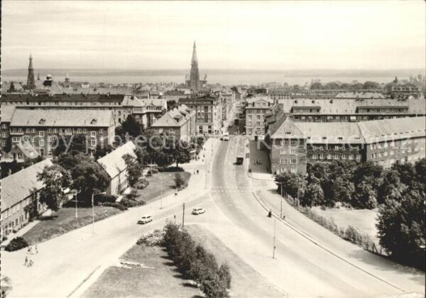 Schwerin Mecklenburg Blick vom Hochhaus