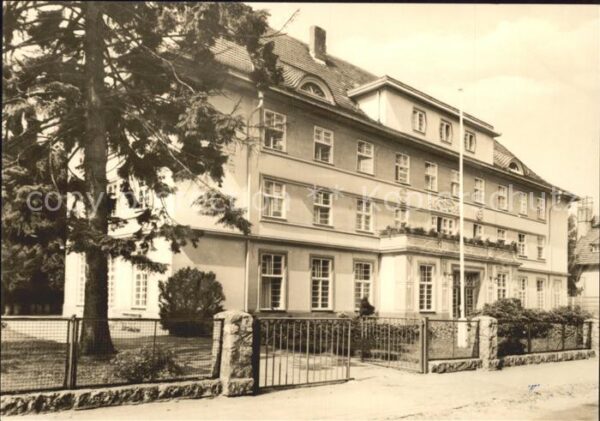 Kuehlungsborn Ostseebad FDGB Erholungsheim Albert Kayser