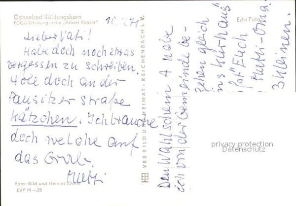 Kuehlungsborn Ostseebad FDGB Erholungsheim Albert Kayser – Bild 2