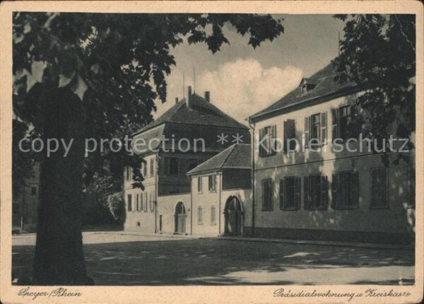 Speyer Rhein Präsidialwohnung Kreiskasse