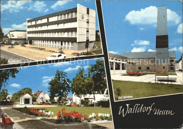 Walldorf Hessen Ev Kirche Rathaus Ehrenmal