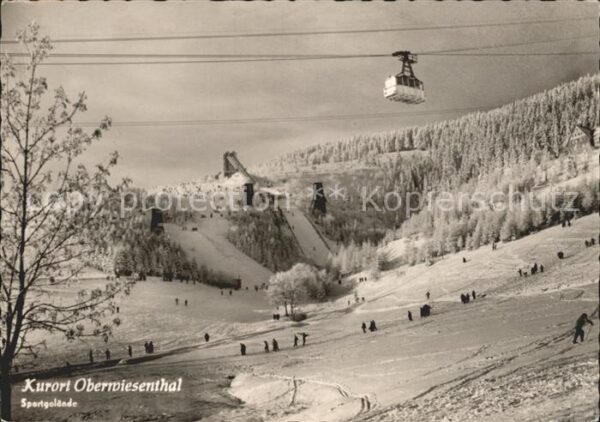 Oberwiesenthal Erzgebirge Sportgelände Luftseilbahn