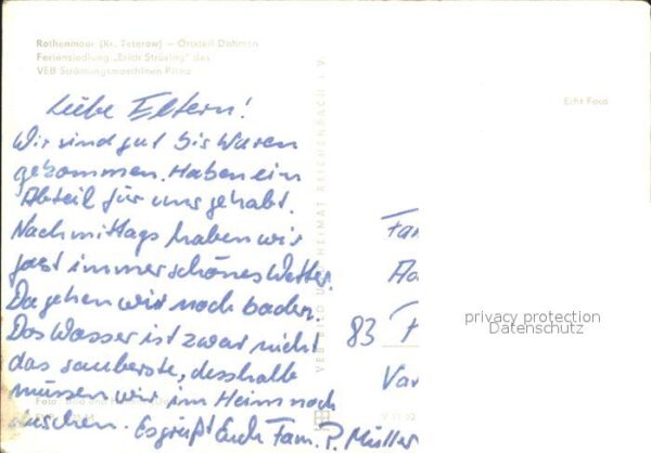 Dahmen Rothenmoor Teterow Feriensiedlung Erich – Bild 2