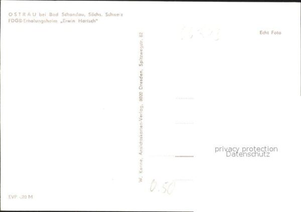 Ostrau Bad Schandau FDGB Erholungsheim Erwin Hartsch – Bild 2