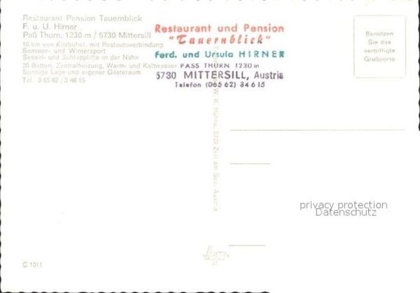 Mittersill Oberpinzgau Restaurant Pension Tauernblick – Bild 2