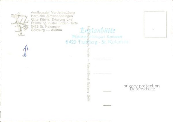 Salzburg Oesterreich Enzianhütte Trattberg St. Kolomann – Bild 2