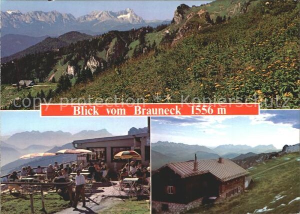 Zugspitze Blick vom Brauneck Gedächtnishütte %re
