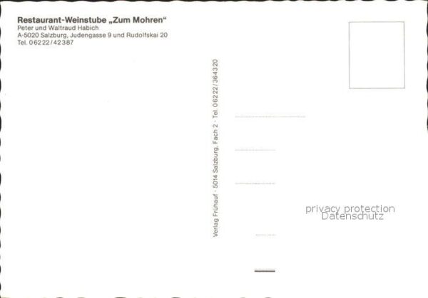 Salzburg Oesterreich Restaurant Weinstube Zum Mohren – Bild 2