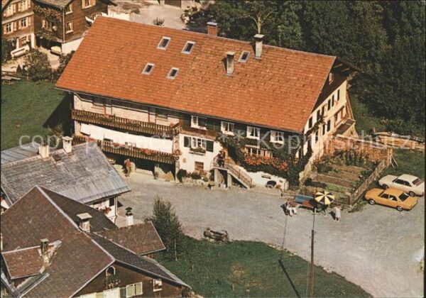 Bezau Vorarlberg Fliegeraufnahme Pension Broger am Stein