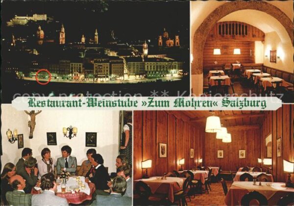 Salzburg Oesterreich Restaurant Weinstube Zum Mohren