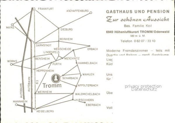 Tromm Odenwald Gasthaus Pension Zur schönen Aussicht – Bild 2
