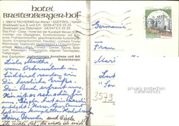 Tscherms Hotel Breitenberger Hof – Bild 2