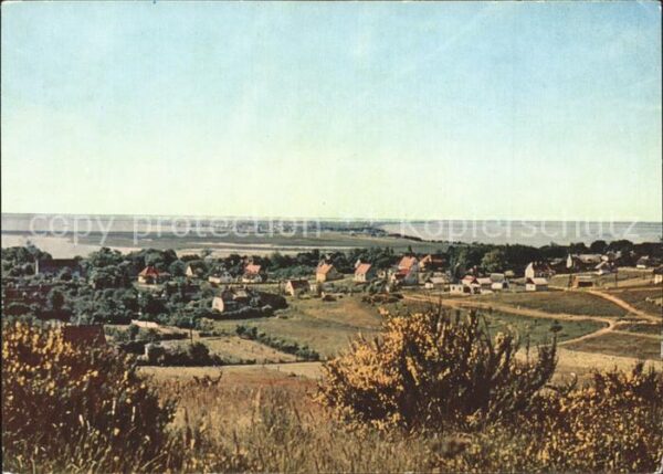 Insel Hiddensee Blick vom Dornbusch auf Kloster