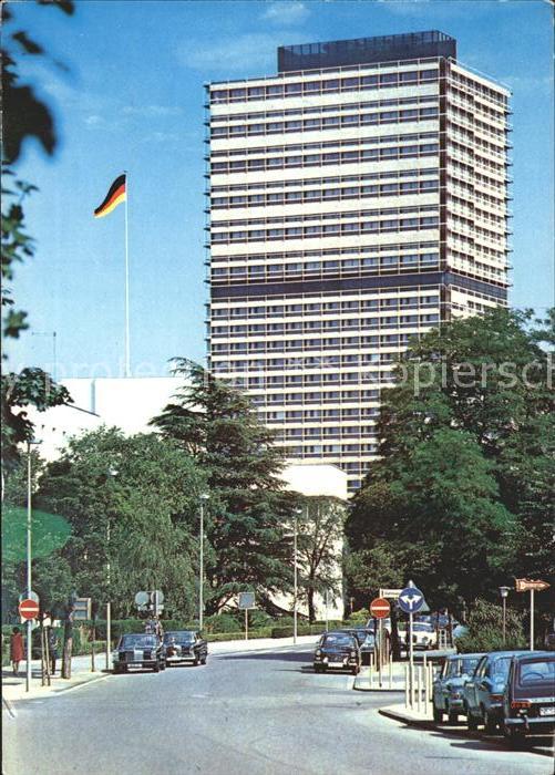 Bonn Rhein Hochhaus des Bundestages