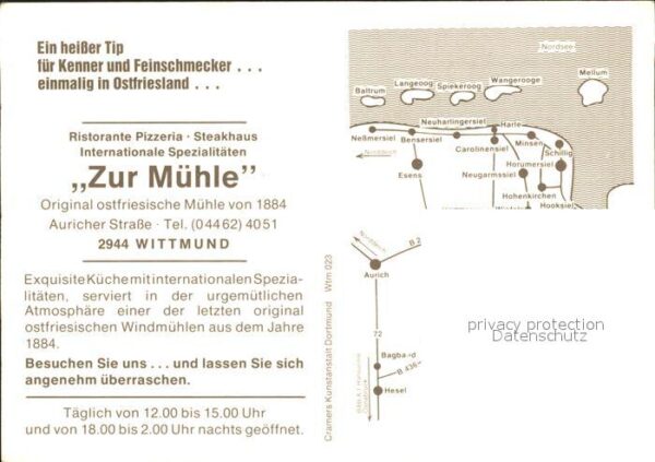Wittmund Restaurant Zur Mühle – Bild 2