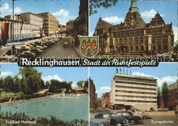 Recklinghausen Westfalen Europahotel Rathaus Freibad Mollbeck