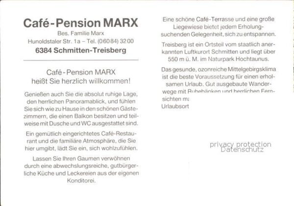 Treisberg Cafe Pension Marx – Bild 2