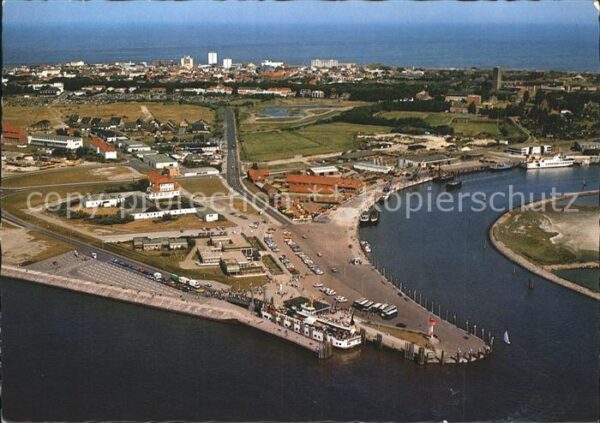 Norderney Nordseebad Fliegeraufnahme Hafen