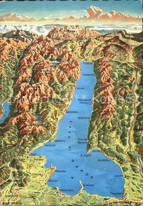 Lago di Garda Panoramakarte