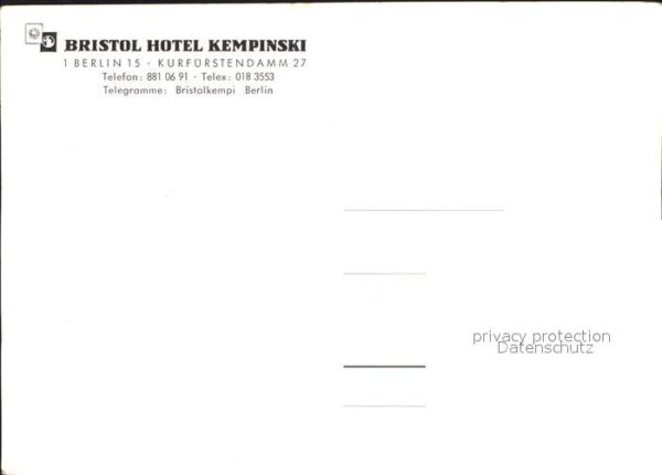 Berlin Bristol Hotel Kempinski – Bild 2
