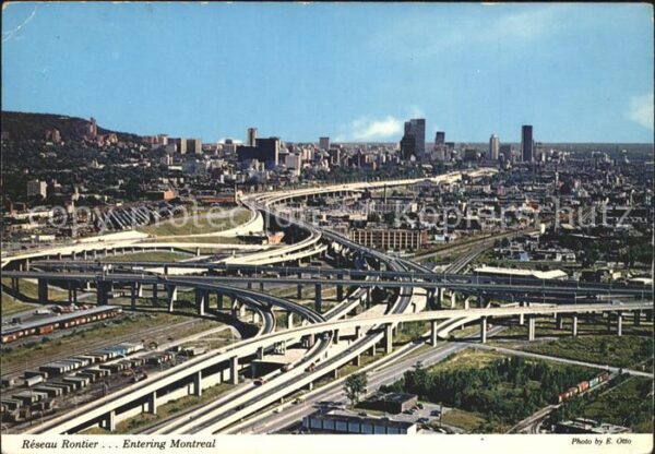 Montreal Quebec Roads Fliegeraufnahme