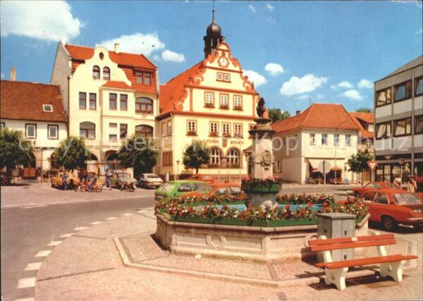 Rodach Coburg Marktplatz Rathaus