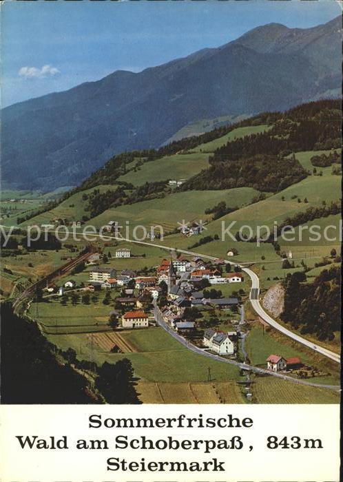 Wald Schoberpass Fliegeraufnahme