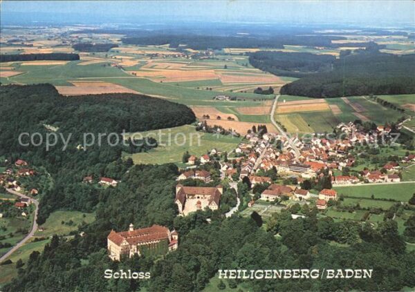 Heiligenberg Baden Fliegeraufnahme mit Schloss