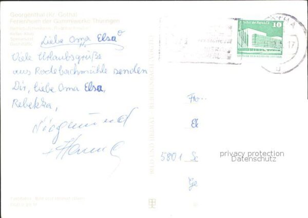 Georgenthal Gotha Ferienheim der Gummiwerke Thüringen – Bild 2