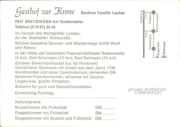 Britzingen Gasthaus Zur Krone – Bild 2