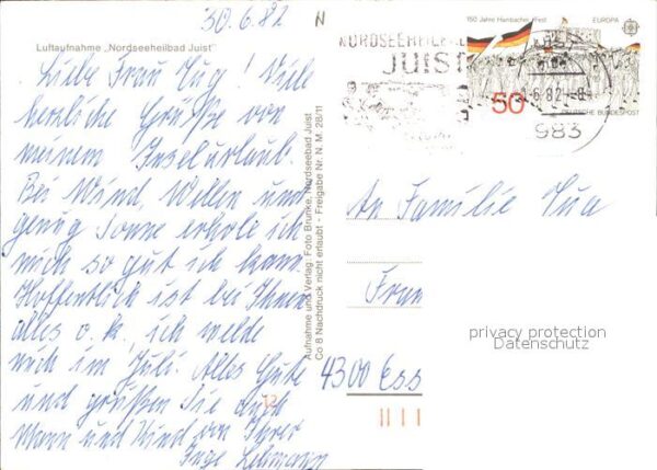 Juist Nordseebad Fliegeraufnahme – Bild 2