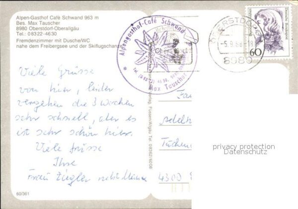 Oberstdorf Gasthaus Cafe Schwand – Bild 2
