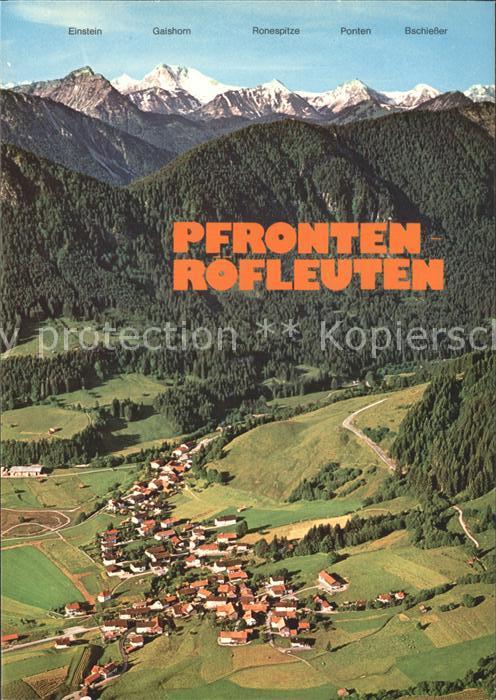 Pfronten Rofleuten Fliegeraufnahme