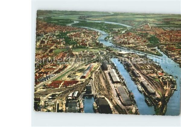 Bremen Fliegeraufnahme Hafen