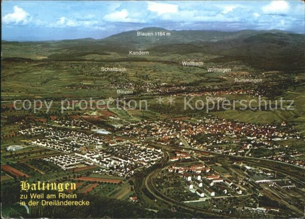 Haltingen Fliegeraufnahme Blauen Kandern Schallba