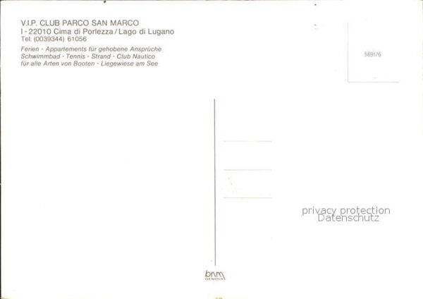 Lago di Lugano TI Club Parco san Marco Cima di Porlezza – Bild 2