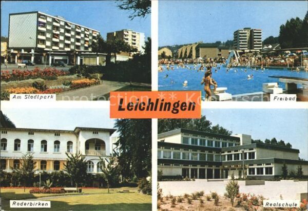 Leichlingen Rheinland Stadtpark Freibad Realschule Roderbirke
