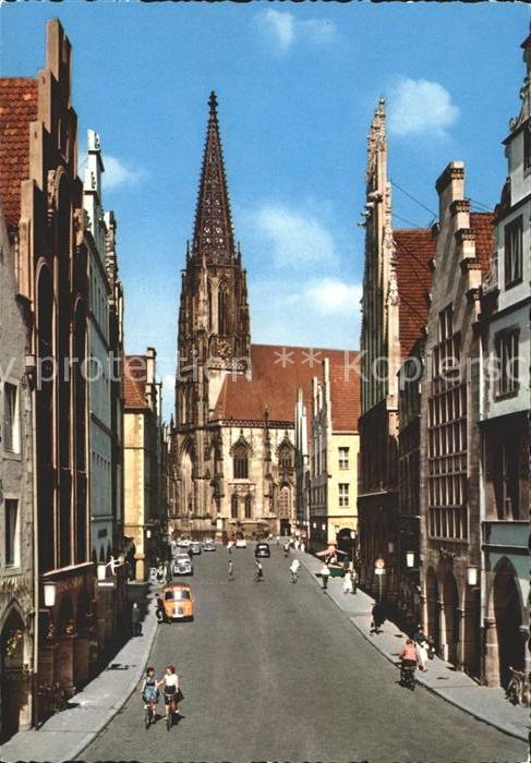 Muenster Westfalen Prinzipalmarkt Lambertikirche