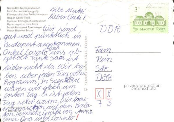 Ungarn Felsö Tiszavideki tajegyseg Ethnographi – Bild 2