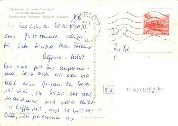 Balatonlelle Rozsakert Restaurant – Bild 2