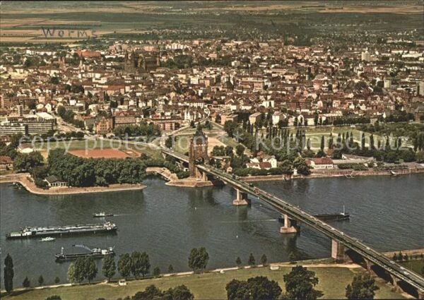 Worms Rhein Nibelungenbrücke