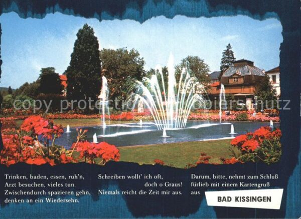 Bad Kissingen Rosengarten Springbrunne
