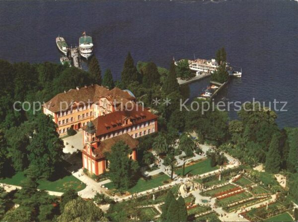 Insel Mainau Schloss Kirche Schlossterrasse Rosengar