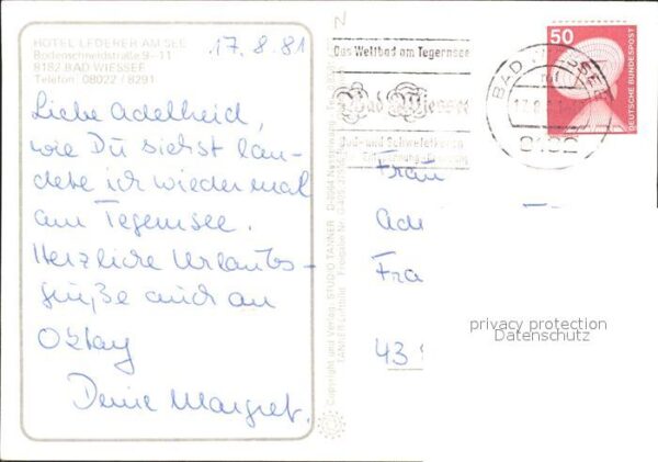 Bad Wiessee Hotel Lederer am See Fliegeraufnahme – Bild 2