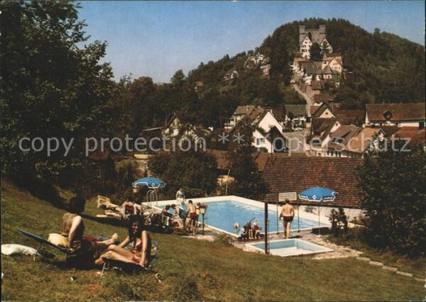 Berneck Altensteig Gasthaus Traube Schwimmbad