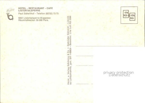 Listertalsperre Hotel Restaurant Cafe Fliegeraufnahme – Bild 2