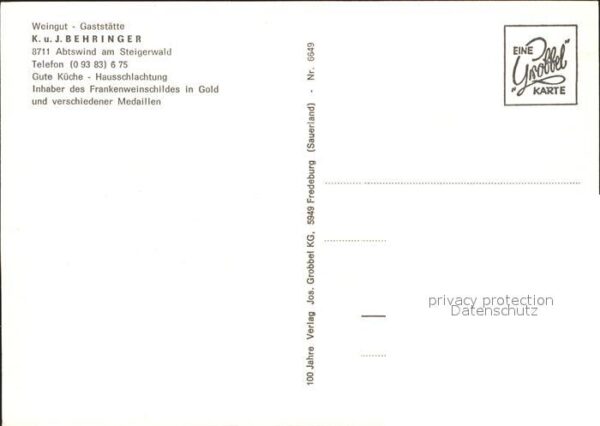 Abtswind Weingut Gaststätte – Bild 2