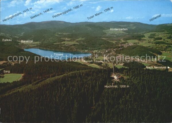 Falkau Panoramakarte Hochfirst Saig Hinterzart