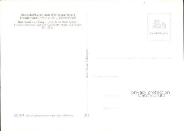 Freudenstadt Gasthaus zur Burg – Bild 2