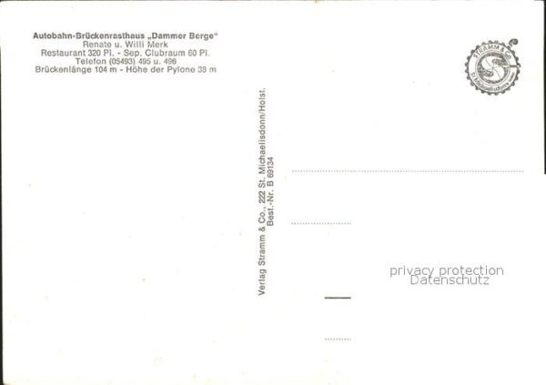 Holdorf Niedersachsen Autobahn Brückenrasthaus Dammer Berge – Bild 2